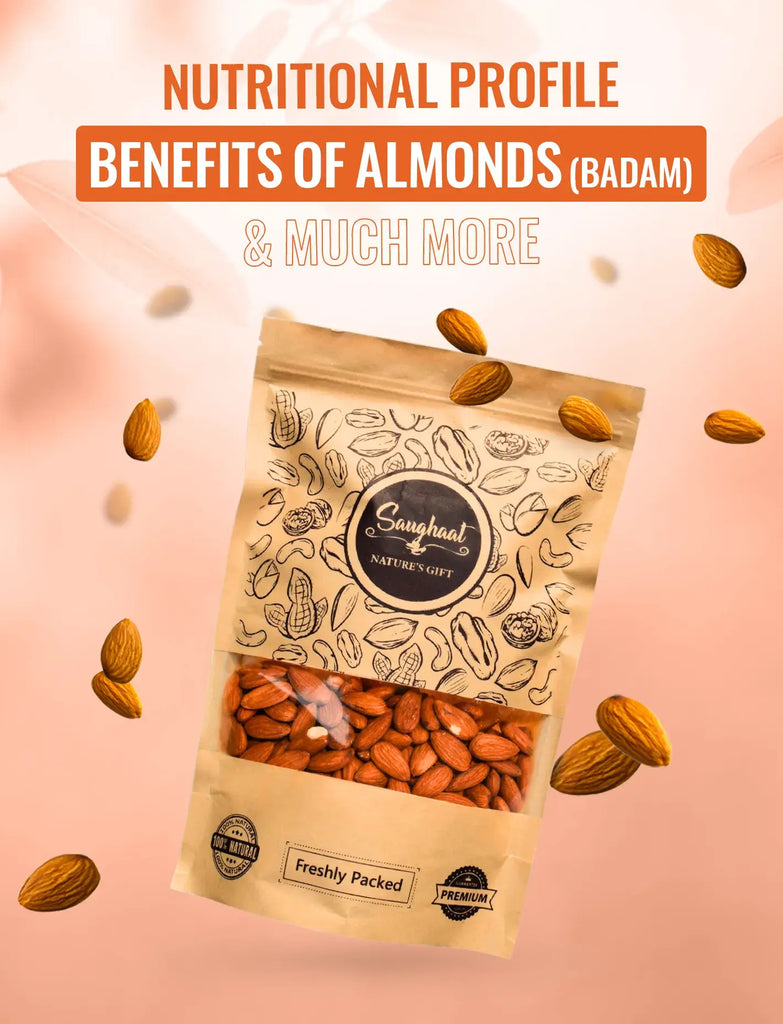 Nutritional Profile, Benefits of Almonds (Badam) and Much More