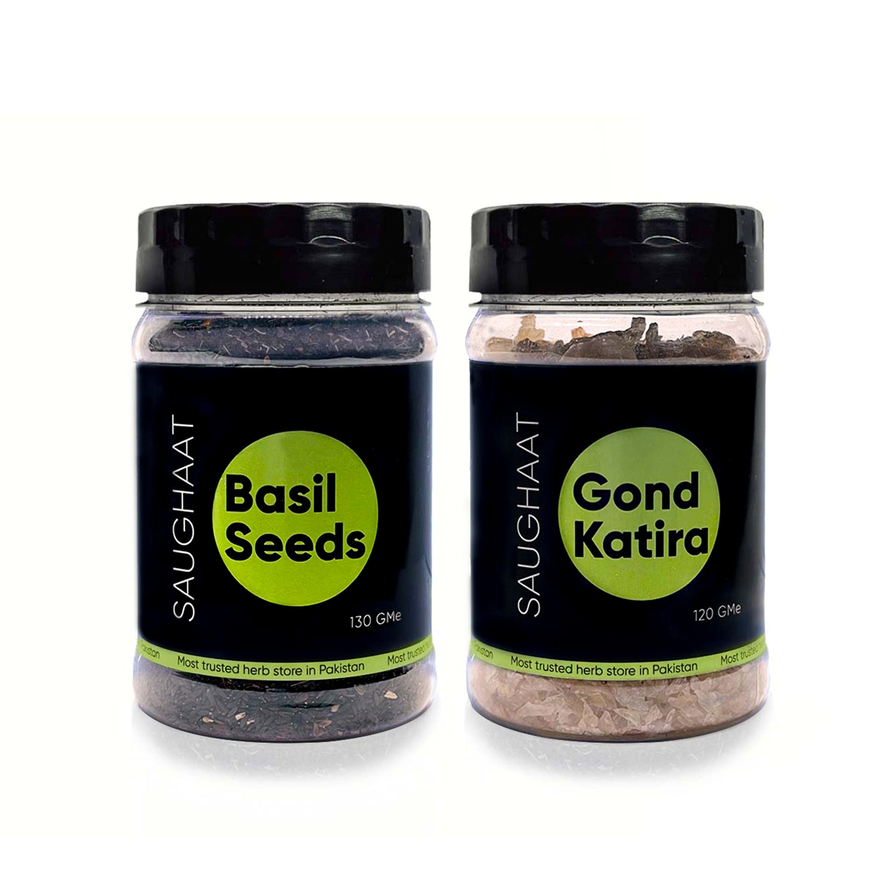 Get Fresh Basil Seeds and Gond Katira for Weight Management