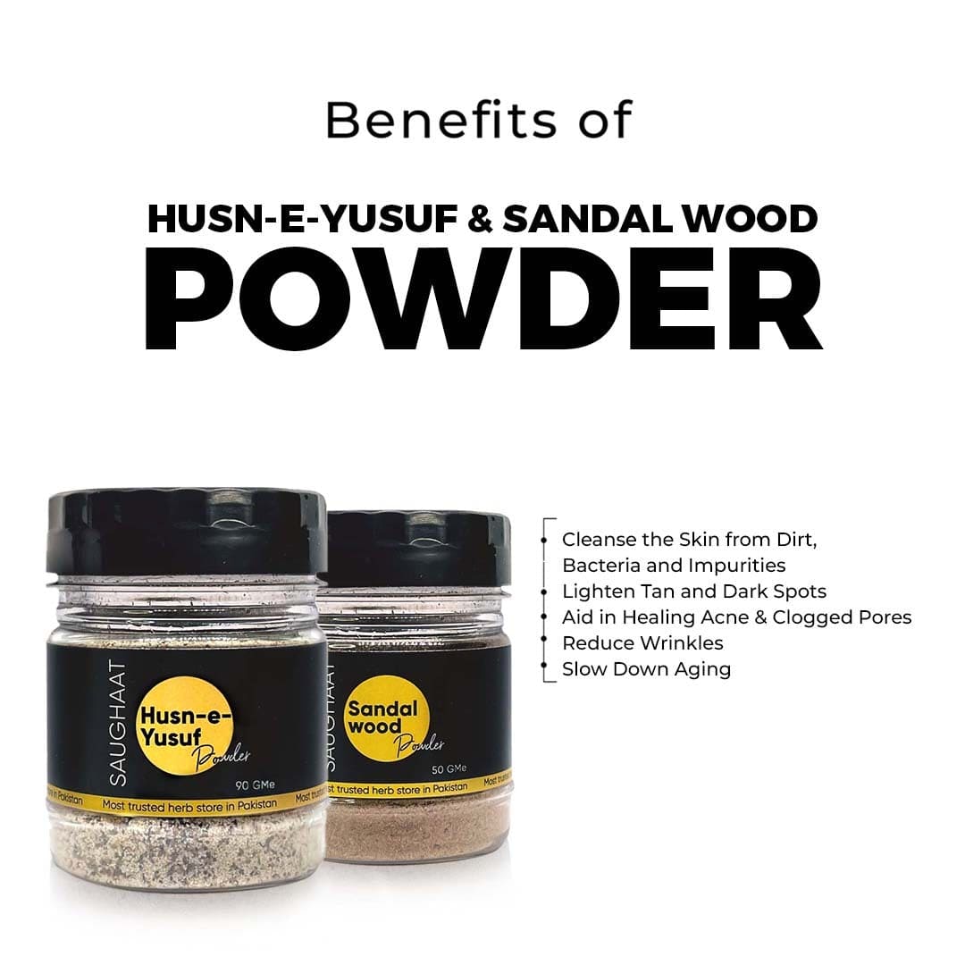 Use Saughaat Sandalwood Powder Husn e Yusuf for Skin Whitening